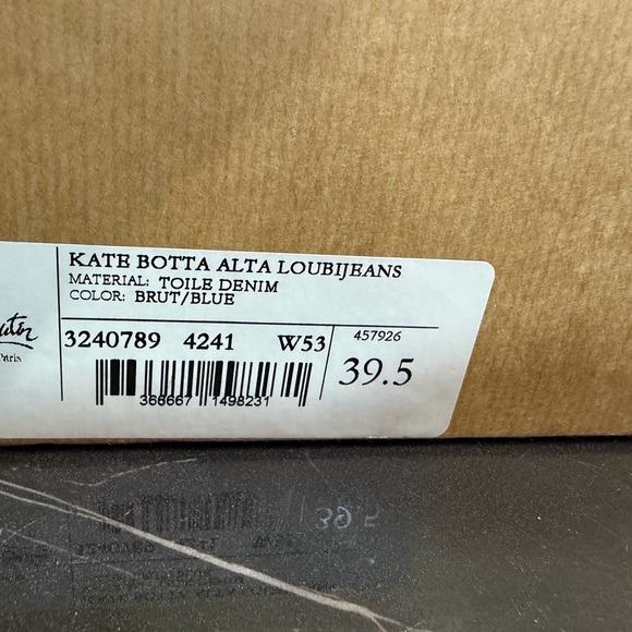 Christian Louboutin “Kate LoubiJean RocknRide” Over-the-Knee Denim Boots 39.5 - Picture 14 of 17